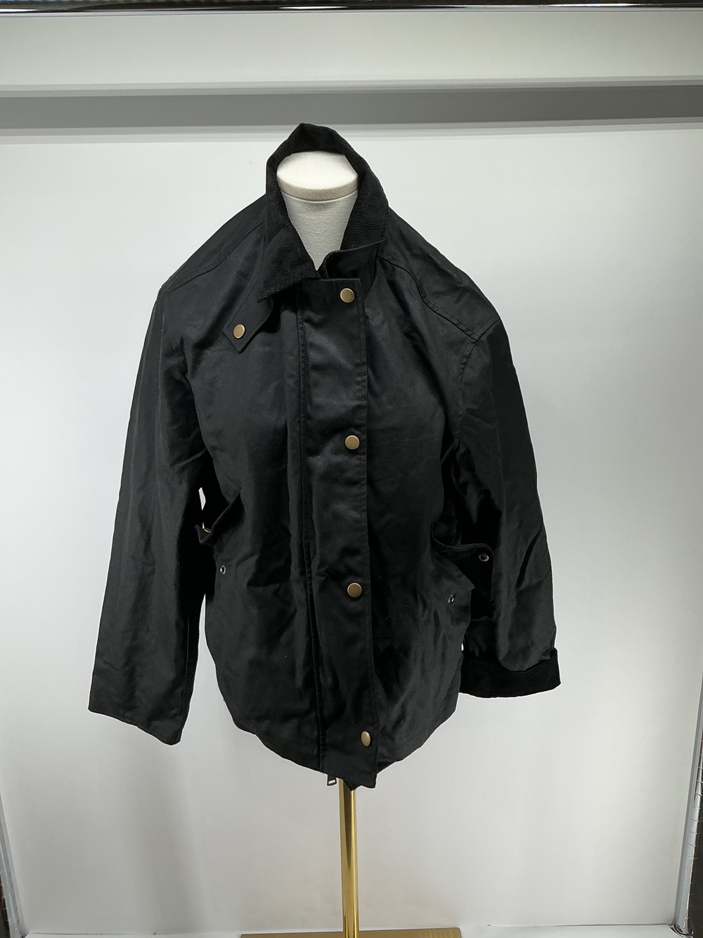 Organic Waxed Cotton Cropped Barn Jacket